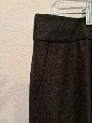 Façonnable Women's Brown Tweed Wool Blend Dress Pants Size‎ 4 thumbnail 5