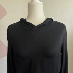 Fabletics Black Pullover Hoodie Top, Athleisure Sporty‎ Yoga Pilates Large thumbnail 2