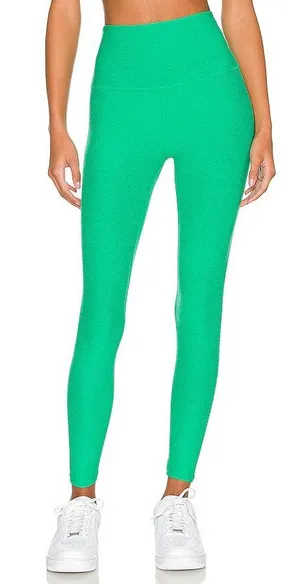 Beyond Yoga Spacedye High Waisted Yoga Capris Green Grass Heather Size XS thumbnail 1
