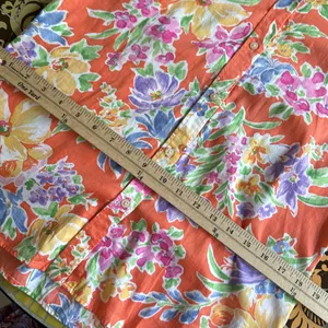 RALPH LAUREN FLORAL COTTON BLOUSE Sz SP thumbnail 6