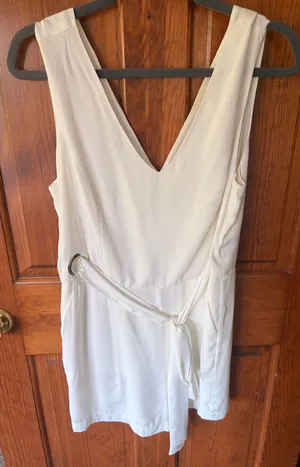 Follow The Sun White romper thumbnail 1