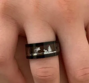 Deer Ring Sz 6 Black thumbnail 3