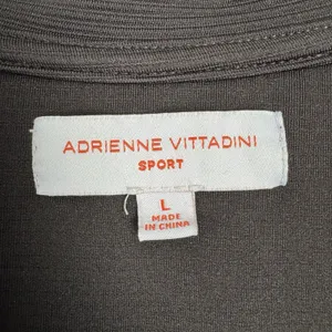 Adrienne Vittadini Sport Women L Black Quarter Zip Pullover Textured Athleisure thumbnail 7