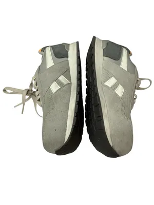 Reebok Women's Harman Composite Toe Light Gray Suede Work Sneakers Orange Trim thumbnail 4