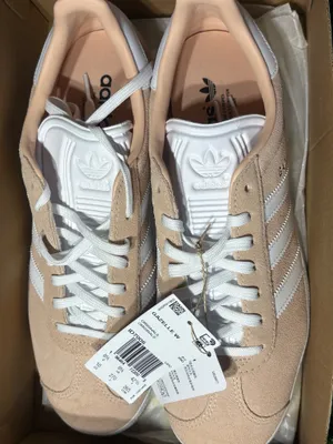 Adidas Gazelle Bold Shoes tan and white thumbnail 3
