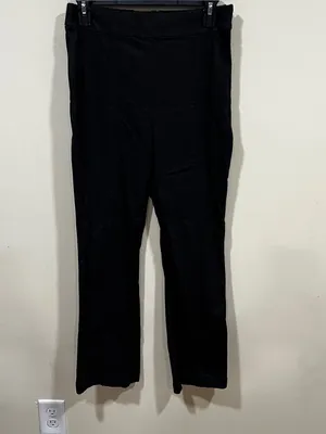 Hill House Pants Women Size Medium Black Claire High Rise Straight Leg Ankle thumbnail 3