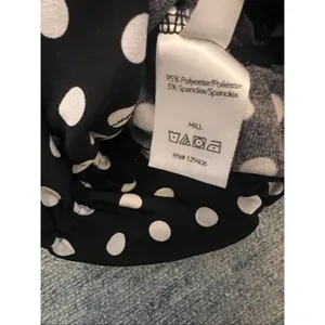Venus Black White Polka Dot Ruched Sweetheart Ruffle Neckline Cami Tank Small thumbnail 6