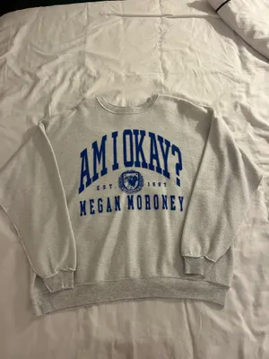 Meghan Maroney ‘Am I okay’ pullover Gray Size XL thumbnail 2