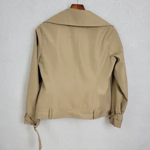 a.v.v. Michel Klein Womens Jacket Size 42 Paris Brown Collared Full Zip Pockets thumbnail 4