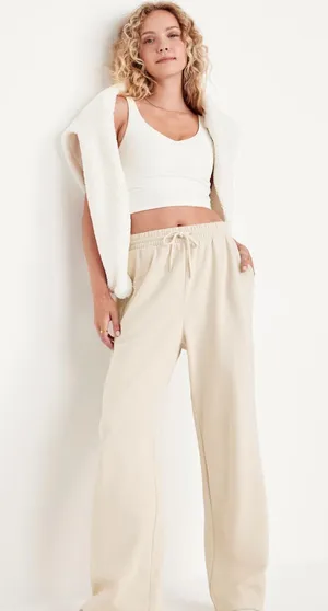 Old Navy Cream Sweatpants thumbnail 1