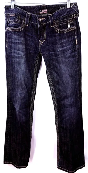 Be Rock by Express Women's Barely Boot Bootcut Jeans Size 6S thumbnail 1