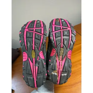 Keen Oakridge Gray Pink Waterproof Hiking Shoes Drawstring Bungee 1015187 Sz 6 thumbnail 7