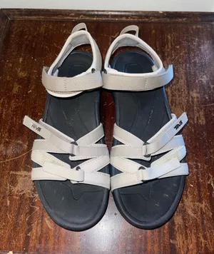 Teva Gray Strappy Outdoor Sandals with Black Footbed - US 8 thumbnail 1