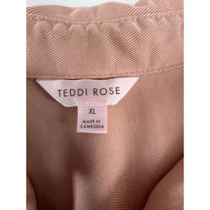 Teddi Rose Womens XL Dusty Rose Pink Tencel Button Down Shirt Dress High Low Hem thumbnail 3