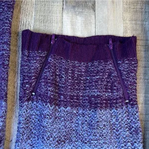 Delia’s XS Purple Crewneck Long Sleeve with Zippers(just for looks) thumbnail 4