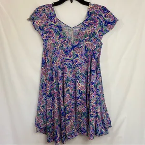 Matilda Jane Adventure Begins In The Maze Trapeze Top Women's Size‎ Small Floral thumbnail 5