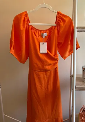 Sugar Lips Orange Tie Dress thumbnail 4