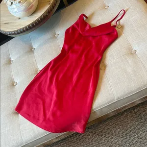 Intimately Free People Red Mini Slip Dress Size XXS thumbnail 2
