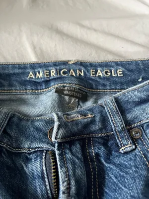 American Eagle Distressed Jeans Blue Denim Stretch thumbnail 2