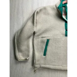 Wilo The Label Cosy Fleece Snap Mock Neck‎ Pullover Clay Teal WL-323-09 S NEW thumbnail 5