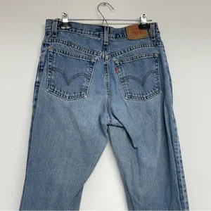 Levi’s Vintage 550 Classic Relaxed Straight Leg Jeans Womens 12 Blue 90s Denim thumbnail 6