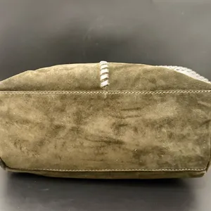 HOBO Shiela Herb Olive Green Suede Leather Medium Satchel Crossbody Bag thumbnail 9