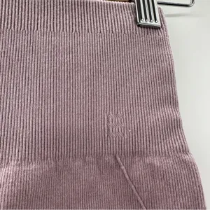 Everlane NWT Seamless High Rise Ribbed Bike Short Women's Sz XS/S Dusty Lavender thumbnail 5