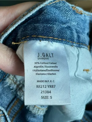 Brandy Melville John Galt Low Rise Bootcut Jean Size Small 4/6 Light Wash Denim thumbnail 5