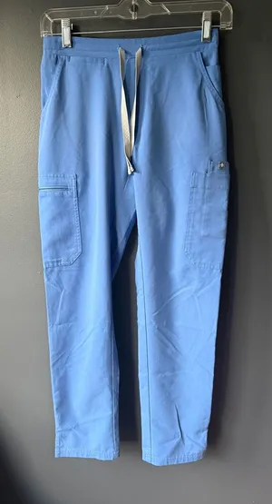 FIGS Technical Collection Light Blue Scrub Pants XXS thumbnail 1