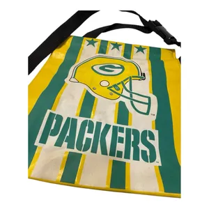 Vintage Green Bay Packers NFL Vinyl Shoulder Bag – Late 1980s – Read Description thumbnail 2