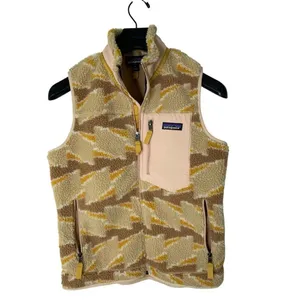 Patagonia Classic Retro-X Fleece Vest take root natural women's size small 23083 thumbnail 2