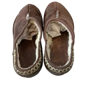 Ugg Kohala brown leather clogs sheepskinn lined size 6 women’s outdoor slippers thumbnail 3