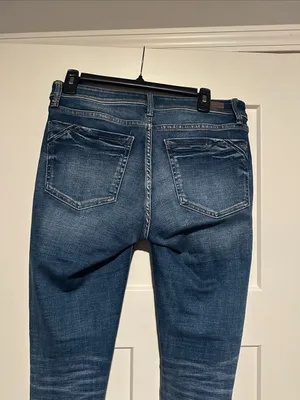 Buckle Black Slim Fit Dark Blue Stretch Jeans thumbnail 5