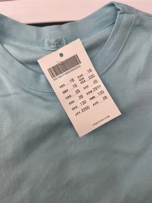 Brandy Melville Baby Blue Fitted T-Shirt With High Neck (Ready To Ship) thumbnail 2