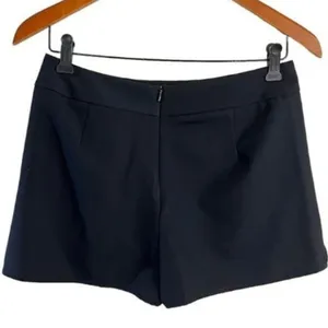 Aqua Black Asymmetrical Skort. Mini Skirt with Shorts. Side Pockets Size Small thumbnail 2