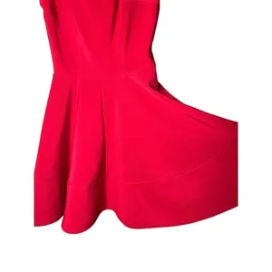 Lulus Home Before Daylight Red Square neck Sleeveless Skater Dress Size XS‎ thumbnail 4