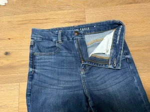 American Eagle Size 8 long curvy hi rise jegging skinny jeans thumbnail 7