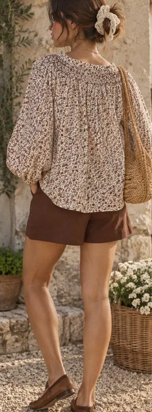 A new day Floral Blouse & Shorts Set thumbnail 1