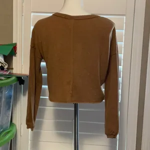 Belle Du Jour Tan Long Sleeve Sweatshirt thumbnail 3