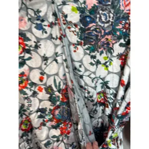 Maeve Anthropologie Umi Wrap Top Burnout Velvet Floral Multicolor Size XL thumbnail 5