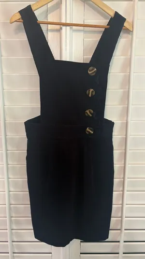 Love & Piece‎ Navy Corded Jumper Dress Size Medium thumbnail 1