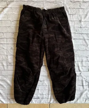 Tinseltown Camo Corduroy Joggers Large Trackpants Utility Pockets Womens Pants thumbnail 1