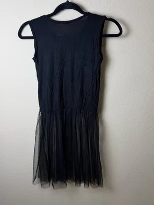 Disney Boutique Black Top Sheer Dress with Mickey Mouse Ears & Sparkle Size XS thumbnail 6
