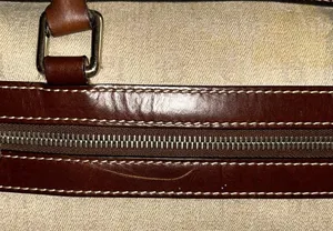 Dooney & Bourke Vintage Signature Beige Monogram Handbag thumbnail 7