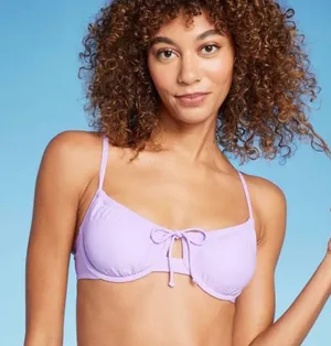 Xhilaration Light Purple Underwire Bikini Top thumbnail 1
