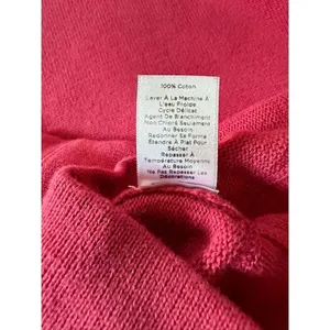 Talbots Women’s Sweater Size M Pink 100% Cotton 3/4 Sleeve Pullover Casual thumbnail 6