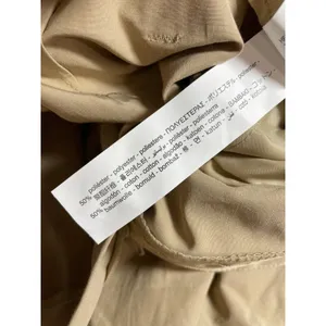 Zara Women's Beige High Rise Pleated Belted Baggy Tapered Trousers Cargo Pants S thumbnail 6