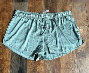 Auden Light Sage Green Drawstring pajama Shorts xl thumbnail 1