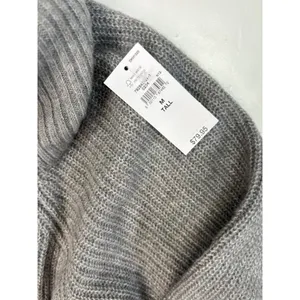 *New GAP Knit Sweater Dress Womens MTall Gray Cowl Neck Neutral Classic Office thumbnail 5