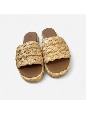 A New Day Raffia Platform Slide Sandals Size 6 thumbnail 4